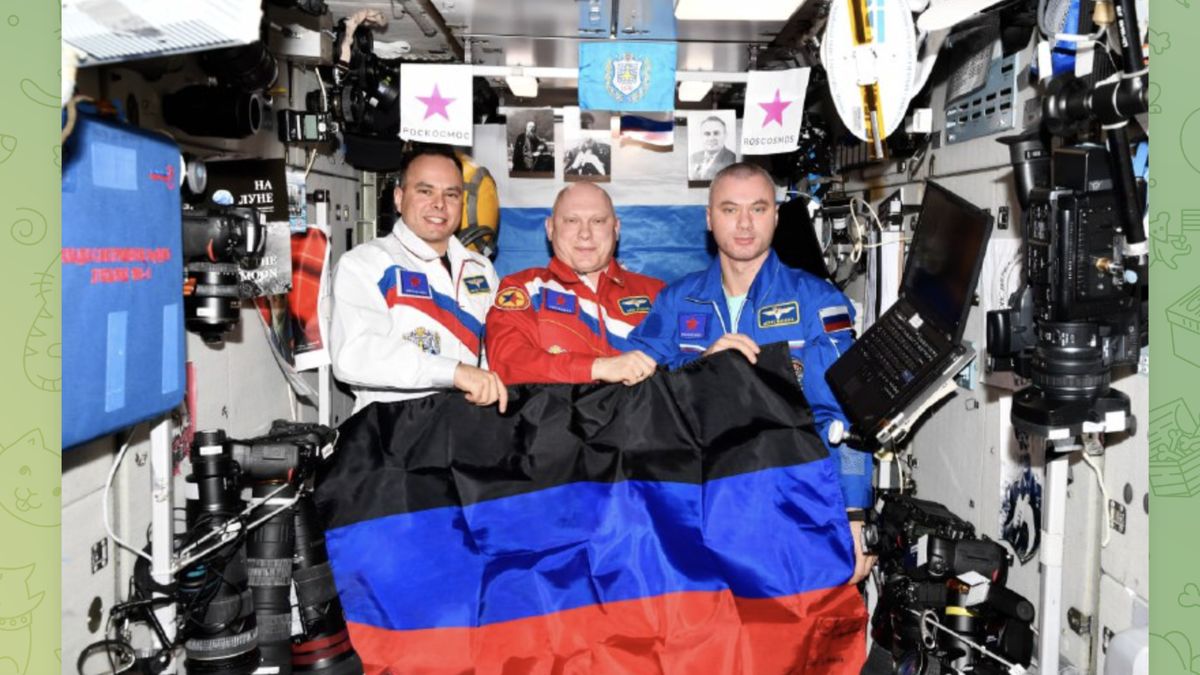 Ruští kosmonauté na ISS oslavili dobytí ukrajinské Luhanské oblasti